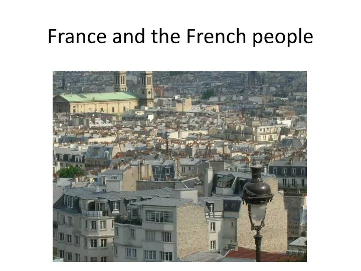 france and the french people