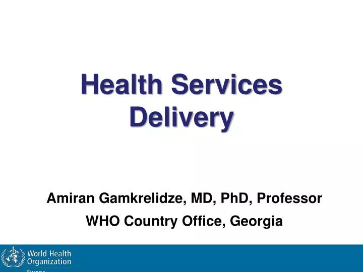 health services delivery