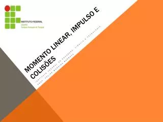 momento linear impulso e colis es