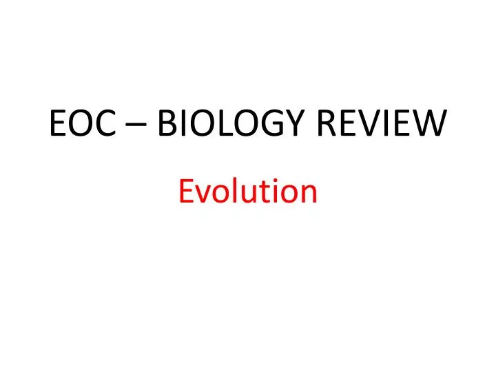 eoc biology review