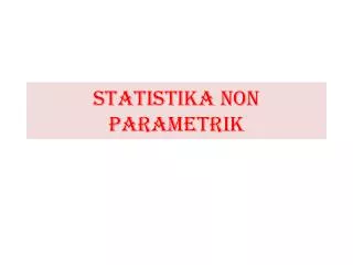 statistika non parametrik
