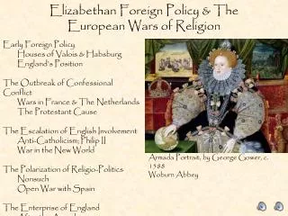 Elizabethan Foreign Policy &amp; The European Wars of Religion