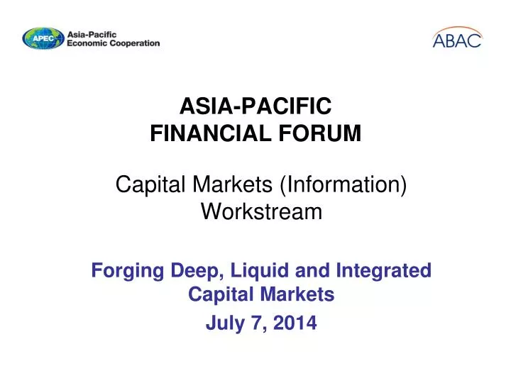 asia pacific financial forum