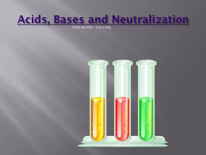 acids bases and neutralization