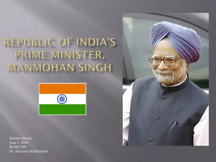 republic of india s prime minister manmohan singh