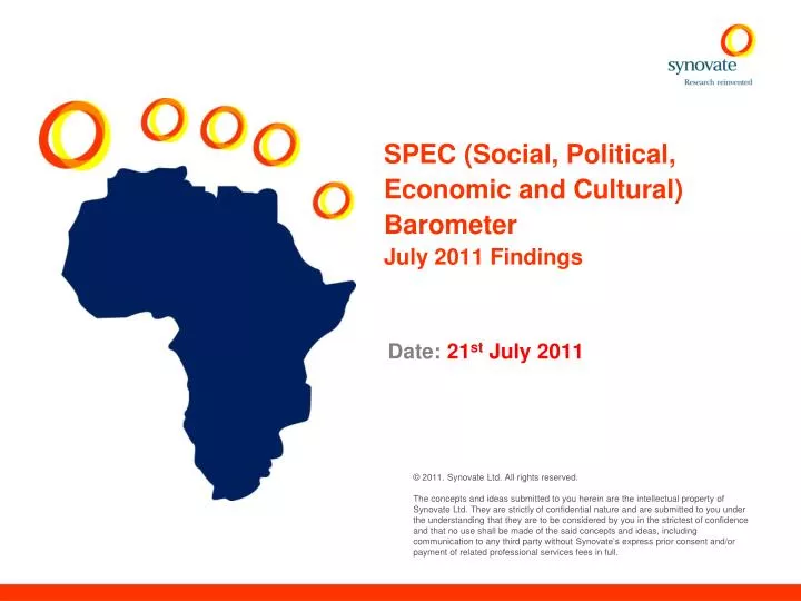 spec social political economic and cultural barometer july 2011 findings