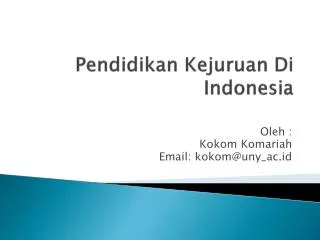 pendidikan kejuruan di indonesia