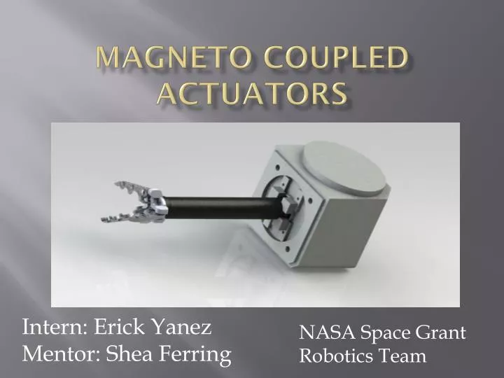 magneto coupled actuators