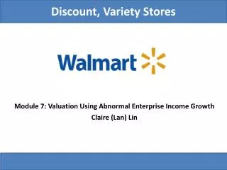 Discount, Variety Stores