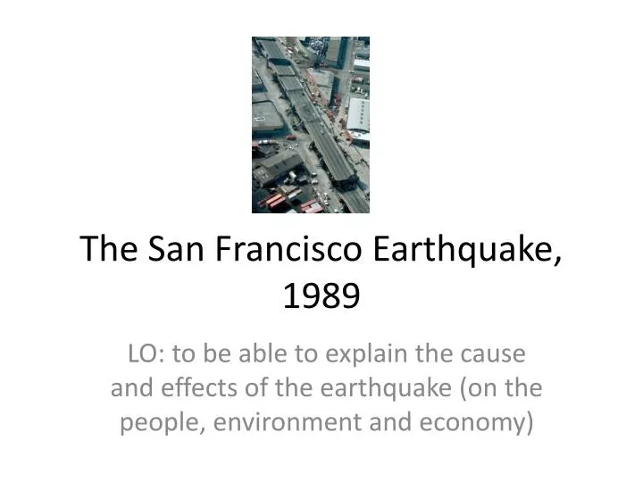 the san francisco earthquake 1989