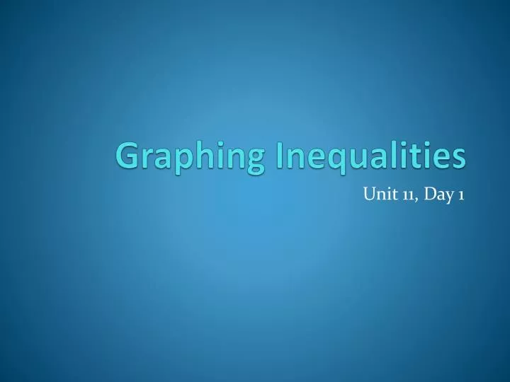 graphing inequalities