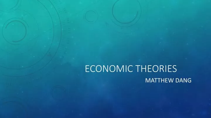economic theories