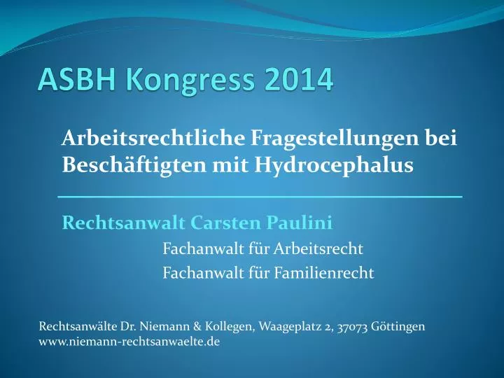 asbh kongress 2014
