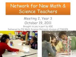 Network for New Math &amp; Science Teachers