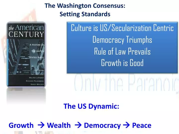 the washington consensus setting standards