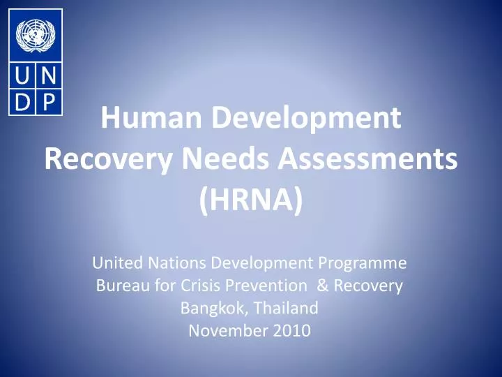 human development recovery needs assessments hrna