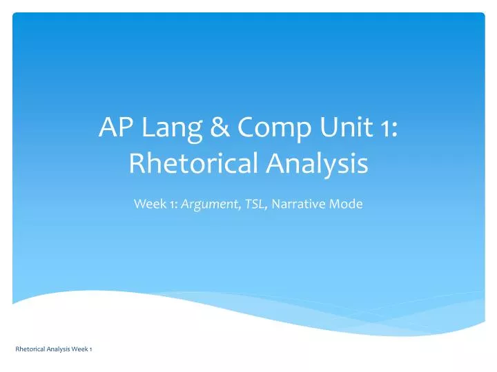 ap lang comp unit 1 rhetorical analysis