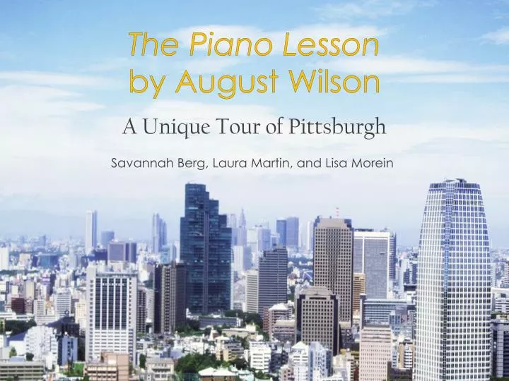 the piano lesson by august wilson