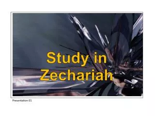 Study in Zechariah