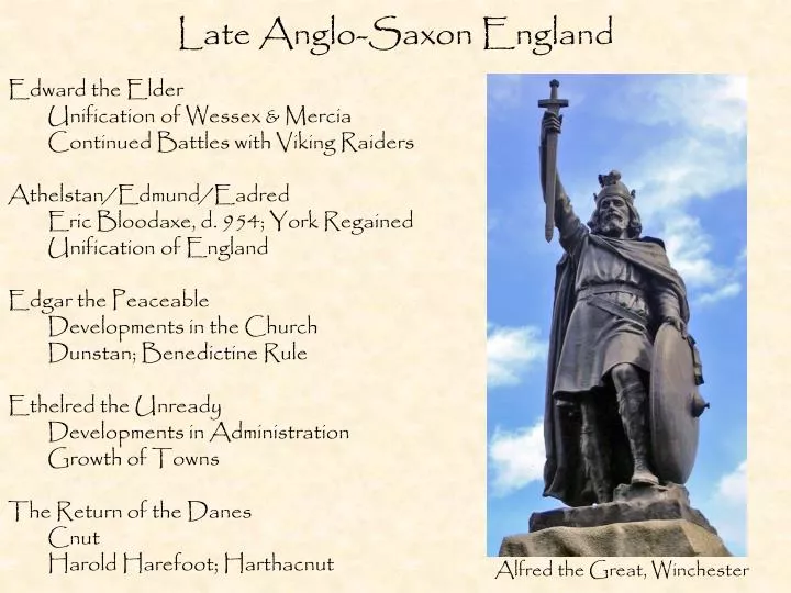 late anglo saxon england