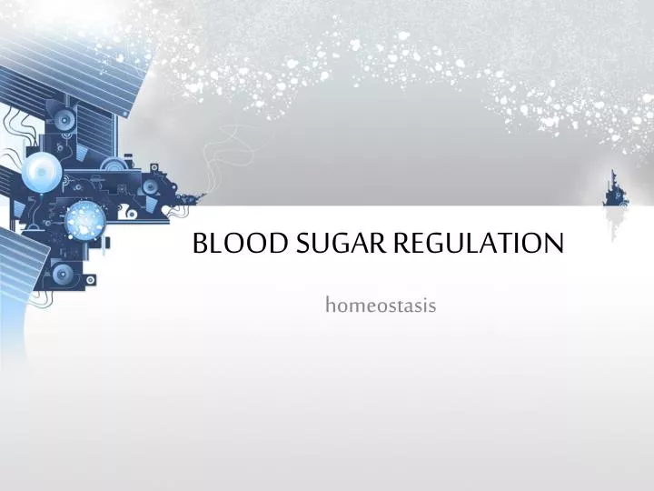 blood sugar regulation