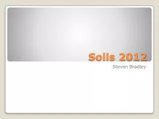 Soils 2012