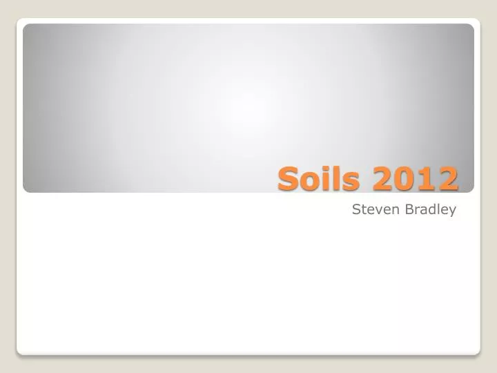 soils 2012