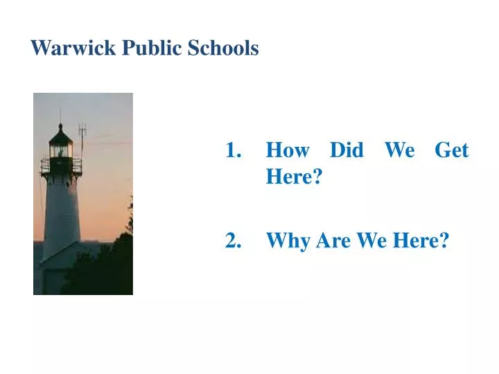 warwick public schools