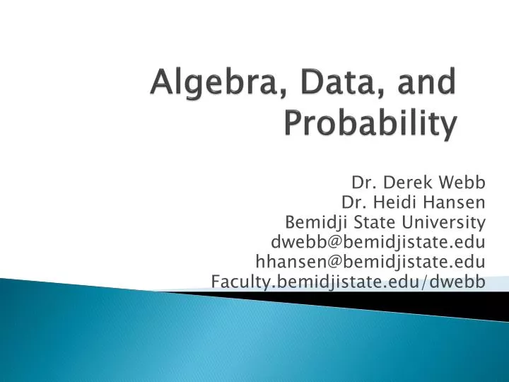 algebra data and probability