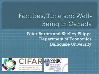 Families, Time and Well-Being in Canada