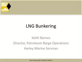 LNG Bunkering