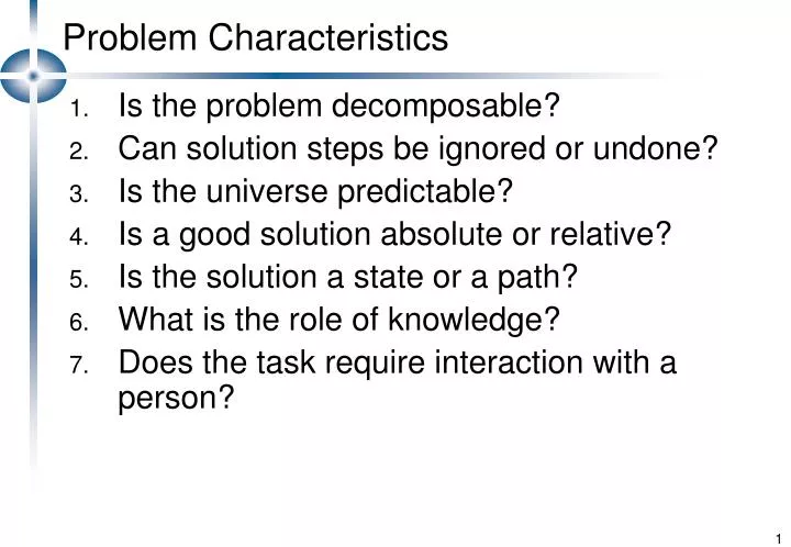 problem characteristics