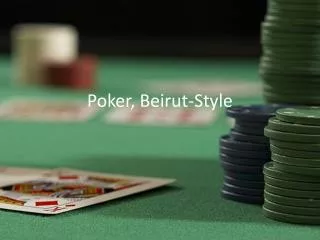 Poker, Beirut-Style