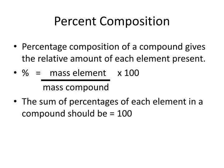 percent composition