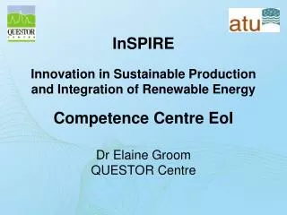 Dr Elaine Groom QUESTOR Centre