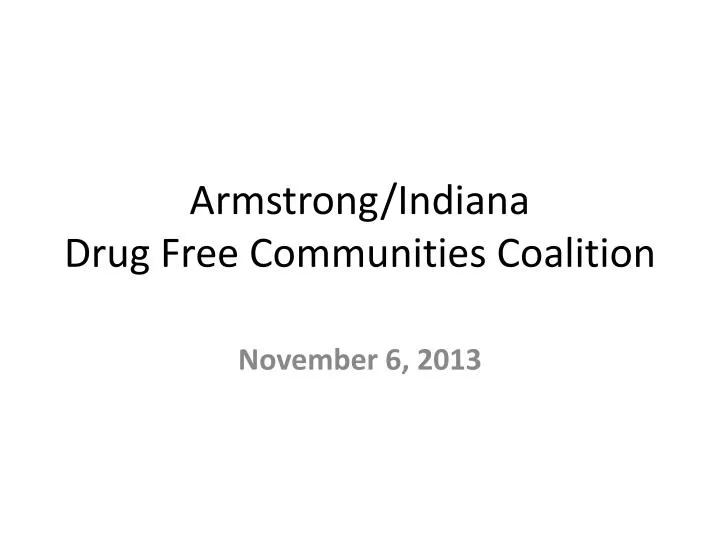 armstrong indiana drug free communities coalition