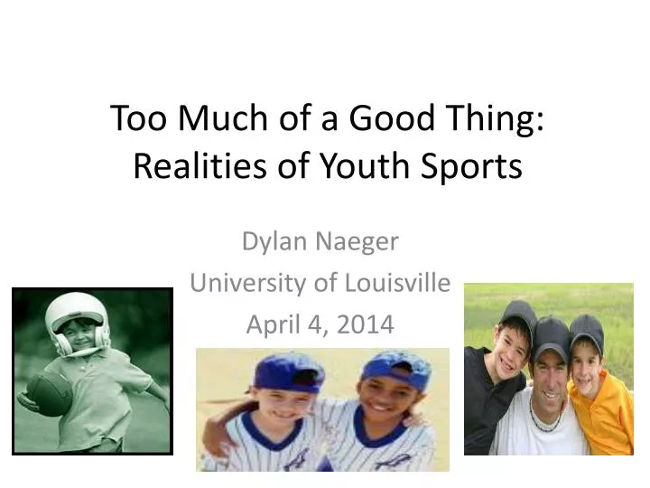 too much of a good thing realities of youth sports