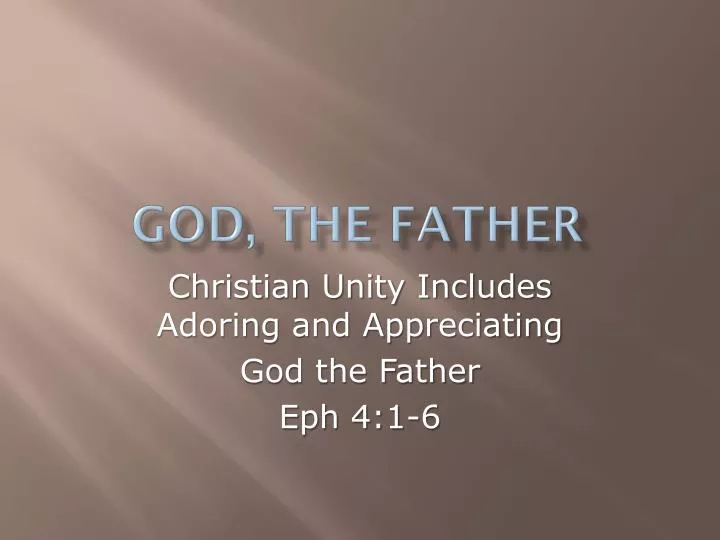 god the father