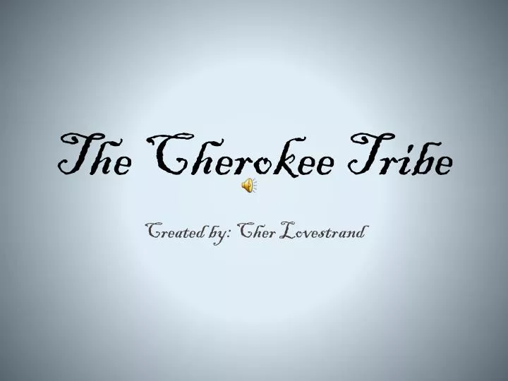the cherokee tribe