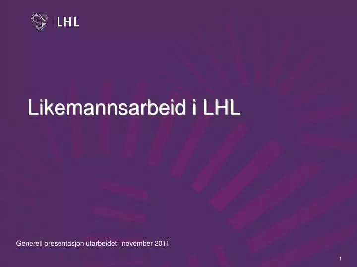 likemannsarbeid i lhl