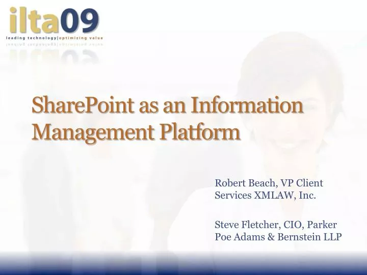 sharepoint as an information management platform