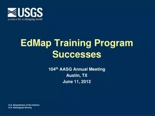 EdMap Training Program Successes