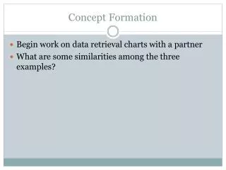 Concept Formation