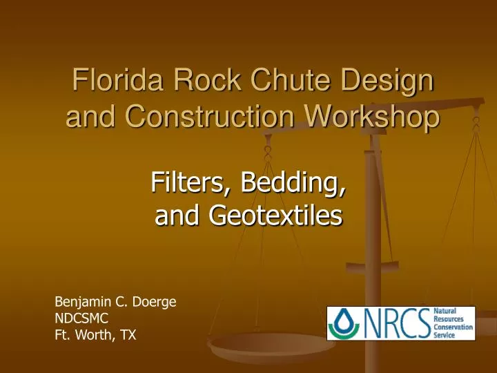 florida rock chute design and construction workshop