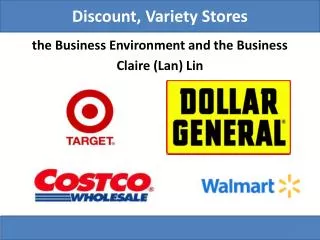 Discount, Variety Stores
