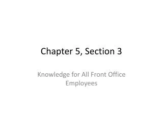Chapter 5, Section 3