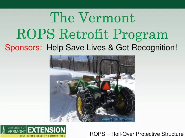 the vermont rops retrofit program