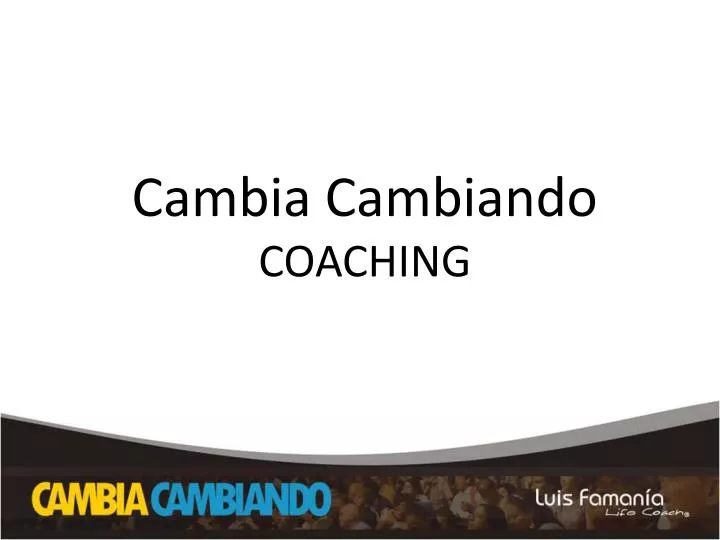 cambia cambiando coaching