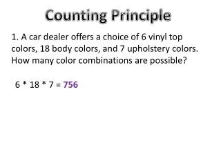 Counting Principle