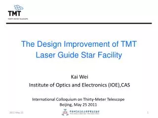 The Design Improvement of TMT Laser Guide Star Facility